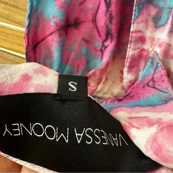 Rare Vanessa Mooney Watercolor Venus Multicolor Romper size S